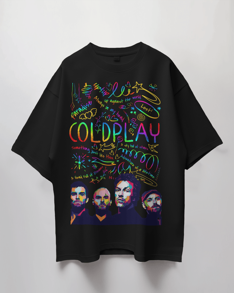 Premium Oversized Coldplay Concert T-Shirt